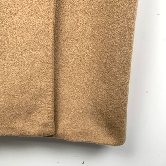 Maxmara Camel Double-Breasted Belted Coat Size 40 Medium Made In Italy 95% Camel - Picture 5 of 8